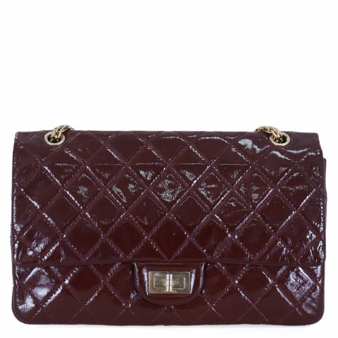 Sell Chanel Large Reissue 227 Patent Leather Double Flap Bag Maroon HuntStreet
